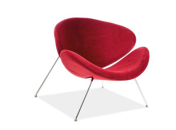 Крісло Signal Major Velvet Бордовий / Хром (Bluvel 59)